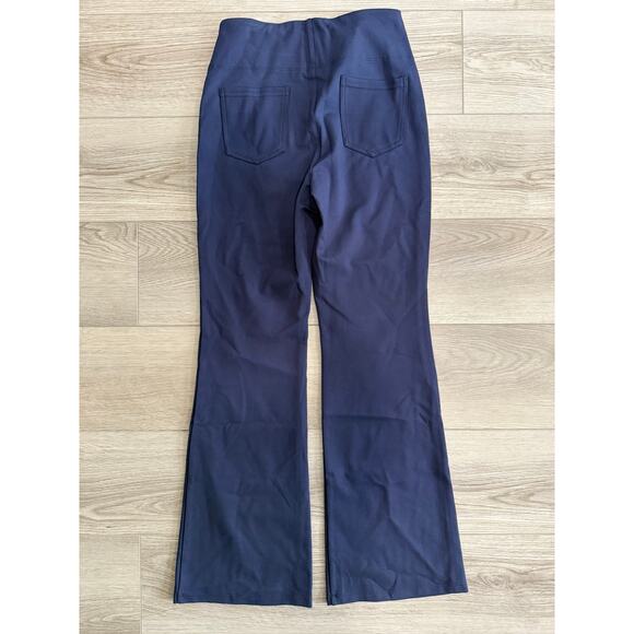 Halara Flex High Waisted Pull On Pocket Flare Casual Work Pants Blue Petite XS - Picture 3 of 7
